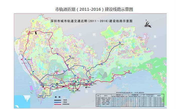 深圳地鐵規(guī)劃圖 最新